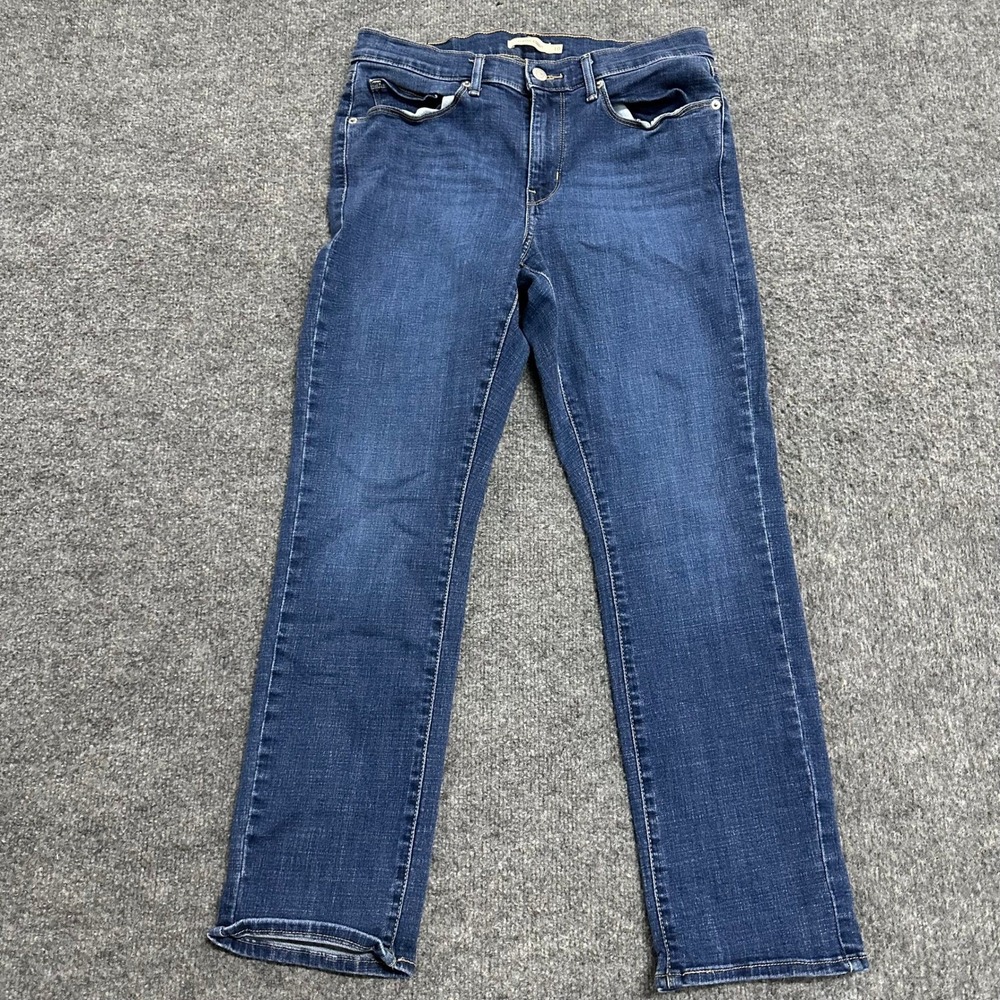 Levi's Jeans Womens Size 10 Blue Classic Straight Viscose Stretch Denim Pants
